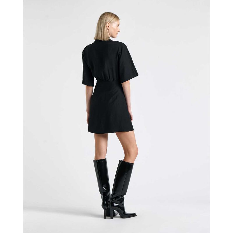 Cue Viscose Linen Mini Dress image number 1